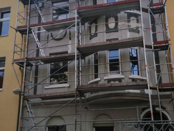 Fassadenanstrich Altbau (vorher) – Malerfachbetrieb Bonk, Bochum