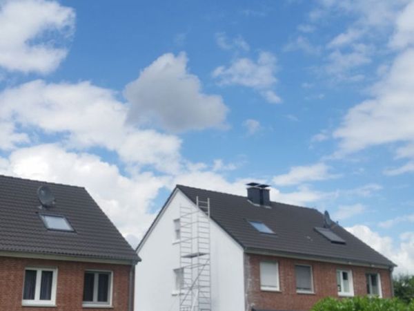 Fassadenanstrich Giebel – Malerfachbetrieb Bonk, Bochum