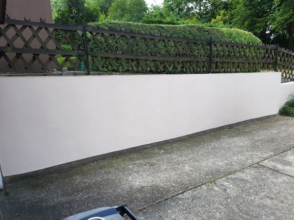 Verputzen und Armieren einer Mauer – Malerfachbetrieb Bonk, Bochum